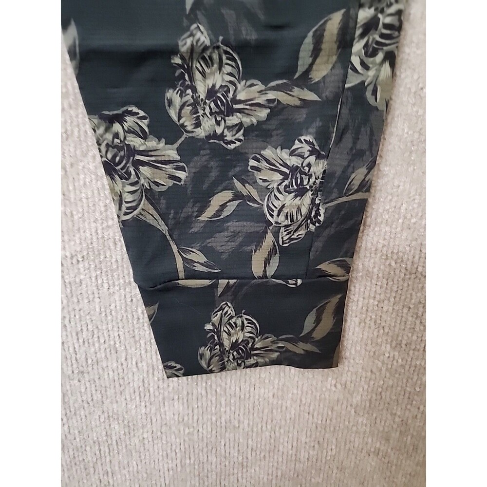 Athleta Trekkie North Printed Jogger Pants Womens 4 Olive Green Floral Pull On - Picture 7 of 10